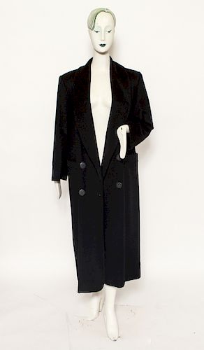 Christian Dior Loro Piana Black Cashmere Long Coat