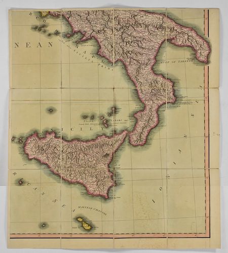 James Wyld Large Folding Map of Italy