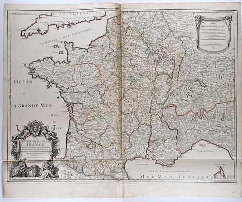 Group of French Maps Guillaume de l'Isle Sanson