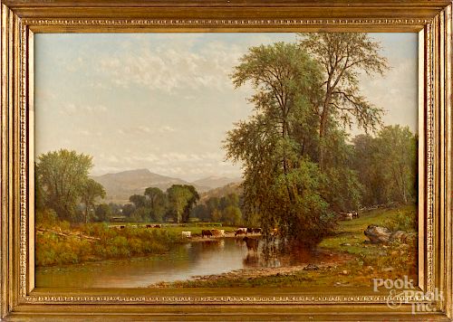 John Pope, oil on canvas landscape