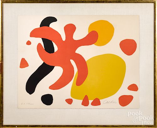 Alexander Calder, lithograph of Les Etoiles
