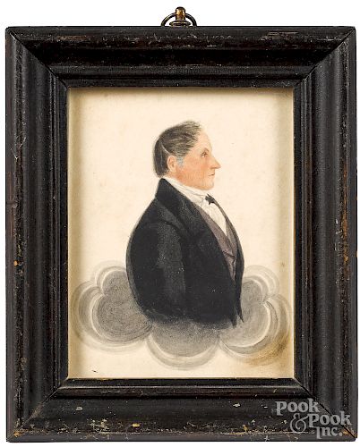 James Ellsworth watercolor profile portraits