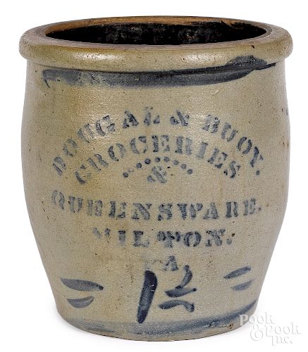 Western Pennsylvania stoneware merchants crock