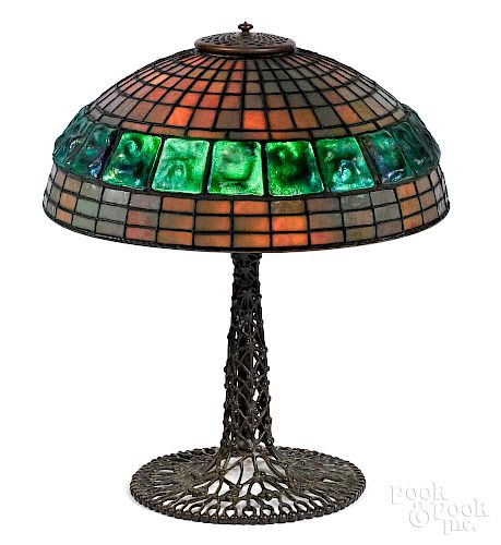 Tiffany Studios turtle back table lamp