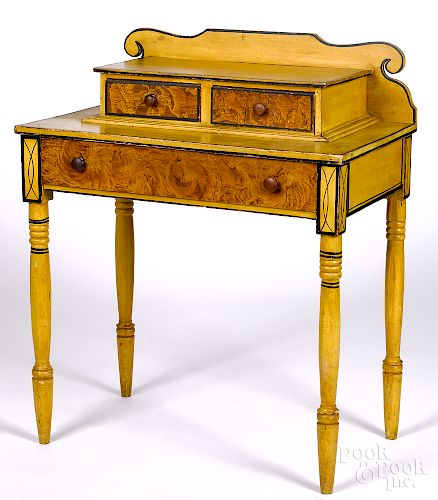 New England painted Sheraton dressing table