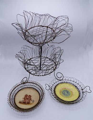 3 FRENCH WIRE ITEMS INC. 2 TIER STAND 