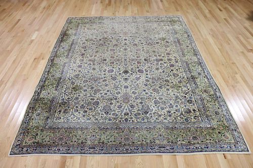 Antique And Finely Woven Kerman Carpet