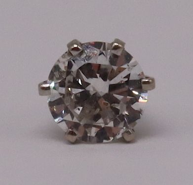 JEWELRY. Single 6.3mm Round Brilliant Cut Diamond.