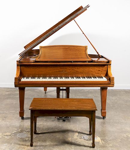 Steinway Model L Grand Piano with Bench, 1925