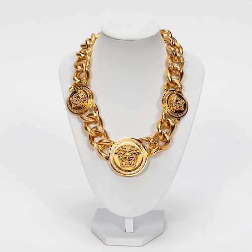 Versace "Medusa" Logo Necklace W/ Box sold at auction on 11th January |  Bidsquare