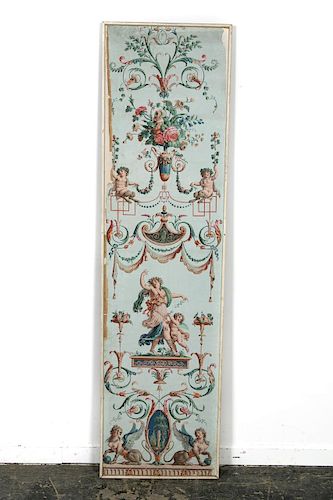 Late 18th C. French Neoclassical Wallpaper Panel