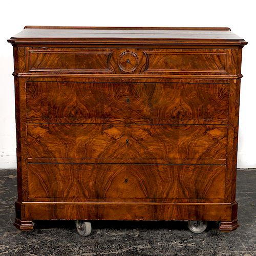Louis Phillipe Flame Mahogany Chest of Drawers