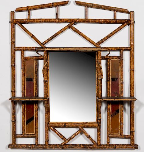 19th C. English Aesthetic Movement Bamboo Mirror