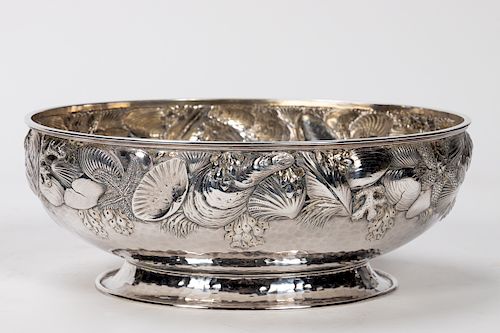 Circa 1890 Whiting Sterling Silver Sea Themed Bowl