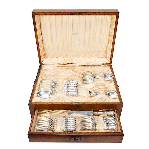 34 Pc, Cased Gorham "Buttercup" Sterling Flatware