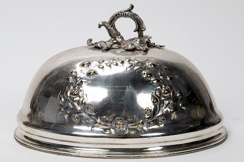 19th C. English Silverplated Meat Dome Cover