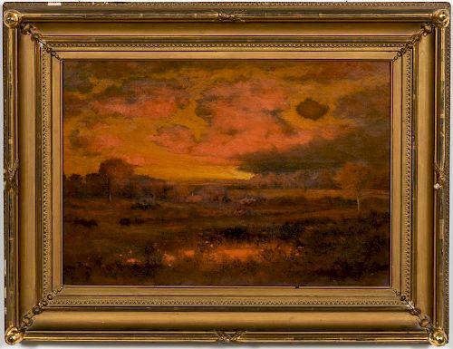 Arthur Turnbull Hill, Evening Landscape , Oil