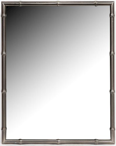 Sherle Wagner Silver Finish Bamboo Vanity Cabinet