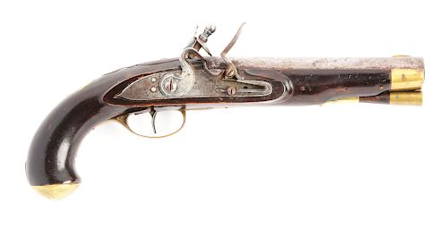 (A) RELIEF CARVED FLINTLOCK KENTUCKY PISTOL ATTRIBUTED TO FREDERICK SELL