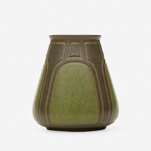 Marblehead Pottery, rare geometric vase