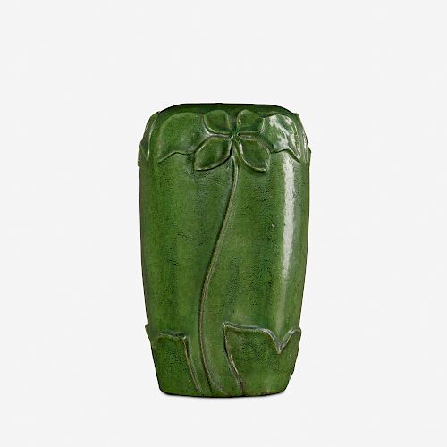 Merrimac Pottery, vase with stylized flowers