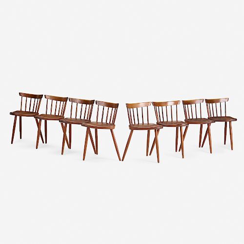 George Nakashima, Mira chairs, set of eight