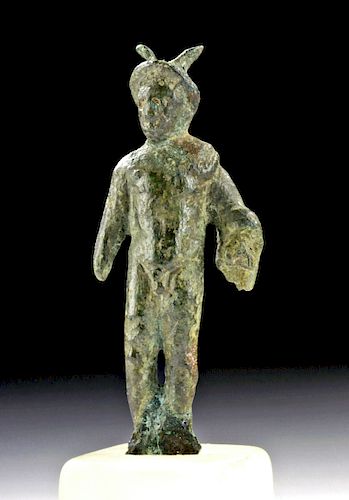 Roman Bronze Figurine of Mars, Messenger of the Gods