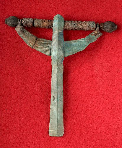 Viking / Norse Bronze Crossbow Fibula Brooch