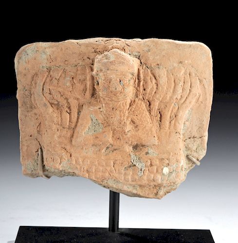 Mesopotamian Terracotta Plaque w/ Image of Martu
