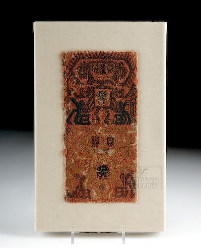 Paracas Textile Panel Fragment - Decapitator Deity