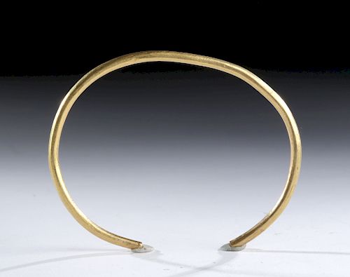 Large Colombian Muisca 18K+ Gold Nose Ring