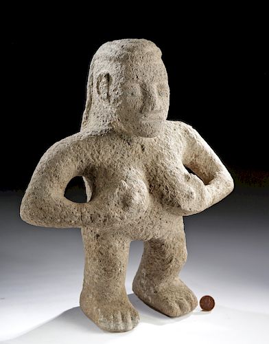 Costa Rican Volcanic Stone Standing Nude Female