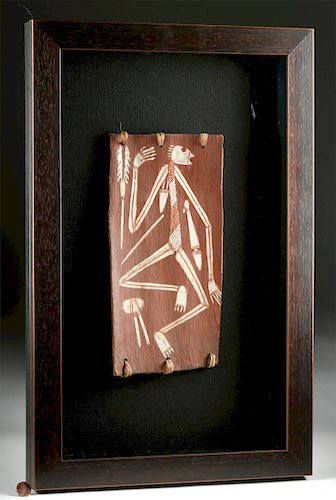 20th C. Nganjmirra Australian Aboriginal Bark Painting