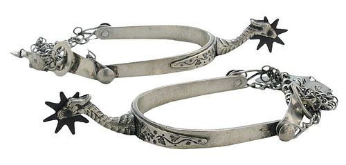 Pair of Silver Spurs