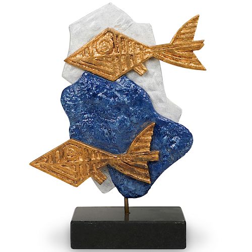 Georges Braque (France, 1882-1963) Les Oiseaux Bleus Sculpture