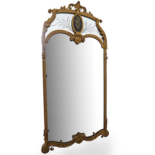 Continental Carved Giltwood Mirror
