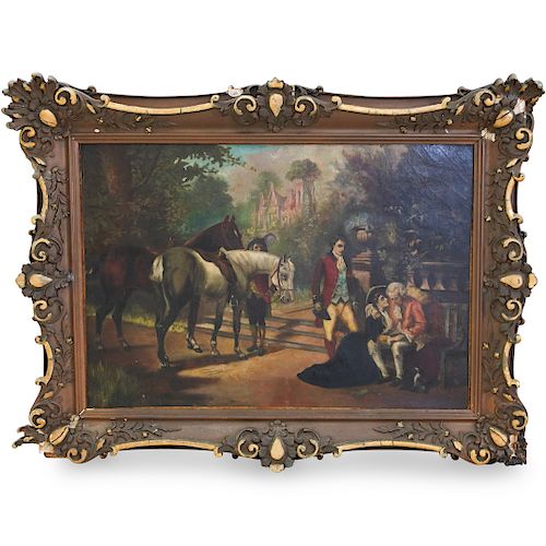 Unsigned 19th Century Continental Oil Painting