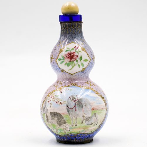 19th Cent. Chinese Enamel Snuff Bottle