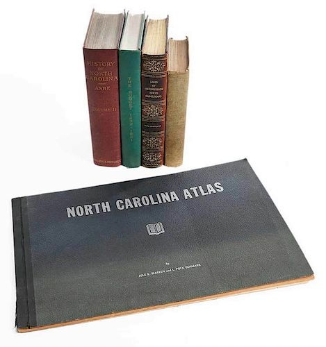 57 North Carolina History Books 