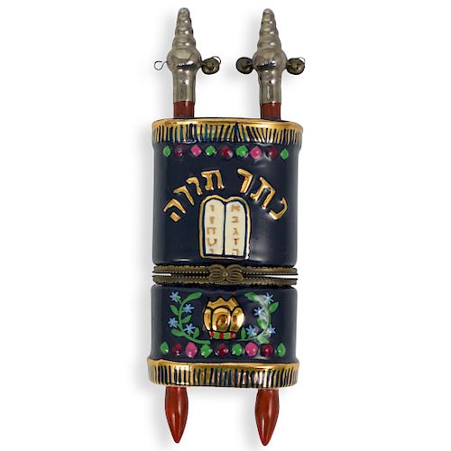Decorative Porcelain Torah Box