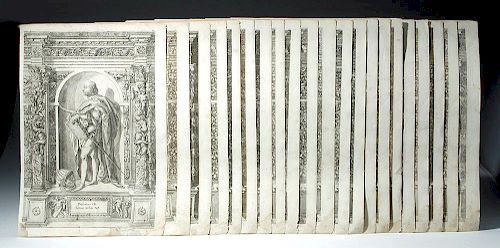 17th C. German Engravings by D.Custodis (set of 21)