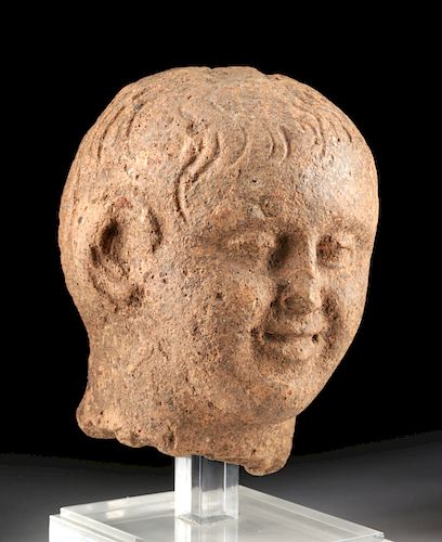 Etruscan Terracotta Head of a Boy, ex-Arte Primitivo