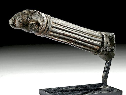 Roman Bronze Patera Handle w/ Ram Head