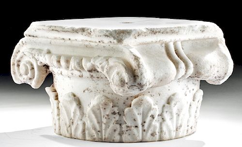 Roman Marble Ionic Capital, ex-Bonhams