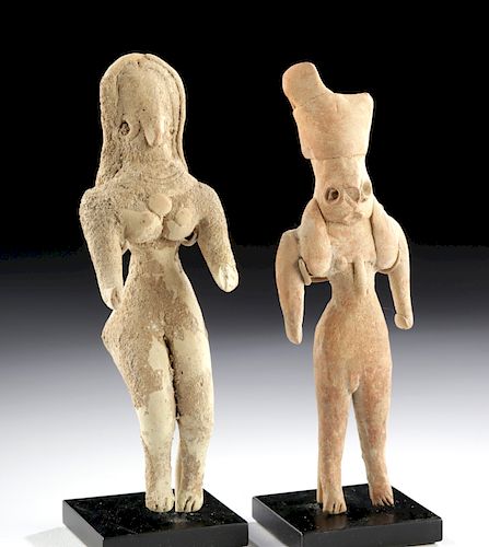 Lot of 2 Indus Valley Mehrgarh Pottery Figures