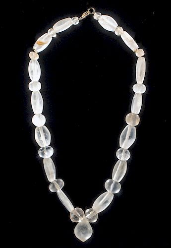 Bactrian / Western Asiatic Rock Crystal Bead Necklace