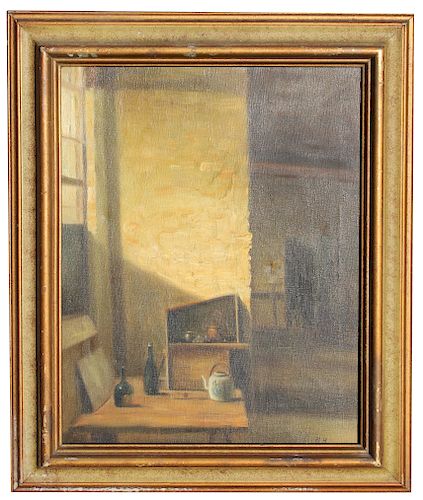 Herbert Berman "The Studio" Painting