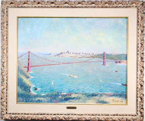Fortunato Figone (1901-1982) "Golden Gate Brige"