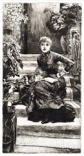 James Jacques Joseph Tissot (French, 1836-1902)  La soeur aînée