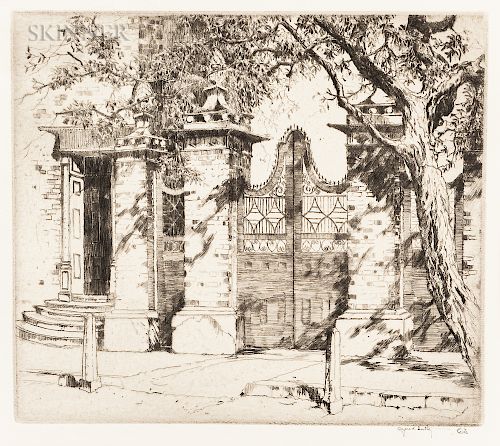 Alfred Heber Hutty (American, 1877-1954)  Smyth Gate, Charleston